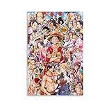 EKEL One Piece Anime Poster Kunst, Film-Kunst, Poster und Wandkunst, Bild, modern, Schlafzimmer, Dekoration, 20 x 30