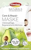 Schaebens NATURALS Care & Repair Maske, (10ml). Intensivpflege, Regeneration & Wellness mit Avocadoöl, Bio-Sheabutter und Fairtrade Arganöl. 100% Naturkosmetik