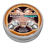 WEILAX 500 Spitzkopf Premium Diabolos 4,5mm Fritz-Cell für Luftgewehr Luftp
