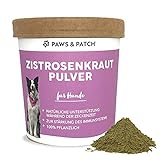 Paws & Patch reines ZISTROSENKRAUT Pulver für Hunde, natürliche Zecken-Abwehr, Stärkung des Immunsystems, 100% natürlich, 150g