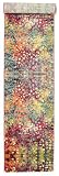 RugVista, Davina, Maschinengefertigt, Teppich, Modern, Kurzflor, 80 x 400 cm, Läufer, Oeko-Tex Standard 100, Polypropylene, Flur, Schlafzimmer, Küche, Wohnzimmer, Blau / Türk