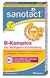 sanotact B-Komplex Bei Müdigkeit und Erschöpfung (40 Tabletten) • B-Vitamine + Magnesium + Vitamin D3 • Unterstützt Leistungsfähigkeit im Alltag