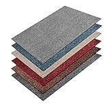 Sauberlaufmatte Karat | Schmutzfangmatte | Eingangsmatte aus natürlicher Baumwolle | Rutschfester Rücken aus Vinyl | Viele Farben & Größen (100 x 200 cm, Anthrazit)