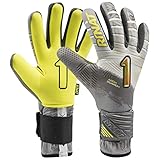 Rinat Arch Guard Alpha Torwarthandschuhe, Erwachsene, Unisex, Grau/Gelb, 8