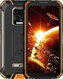 DOOGEE S59 Pro(Offiziell) Outdoor Handy，10050mAh Akku Robustes Smartphone Ohne Vertrag, 4GB+128GB Speicher,256GB erweiterbar, 2W Lautsprecher, 16MP Android 10 IP68/IP69K Face ID/NFC GPS Orang