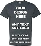 PROSPO T-Shirt, personalisierbar, für Herren und Damen, Junggesellinnenabschied, Arbeitskleidung, Uniform und Veranstaltungen, 12 Farben (Dark Heather, XXL)