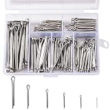 230 Stück Splinte Edelstahl Sortiment M1 M2 M2.5 M3 M4 M5 Splint Sicherungssplinte Assortment Kit mit Aufbewahrungsbox