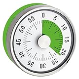 TimeTex Zeitdauer-Uhr'Automatik' Compact - grüne Scheibe - mit Magnet - zeigt Restzeit an - Durchmesser 78 mm - läuft ohne Batterien - 61972