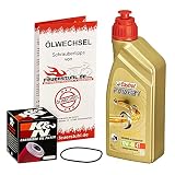 Castrol 10W-40 Öl + K&N Ölfilter für Yamaha WR 125 R/X, 09-15, DE07 - Ölwechselset inkl. Motoröl, Filter, Dichtring