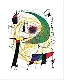 1art1 Joan Miró - La Lune Verte Poster Kunstdruck 50 x 40