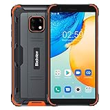 【2021】 Blackview BV4900 Pro Outdoor Smartphone Ohne Vertrag, IP68 Robust Handy Android 10, 4GB RAM 64GB ROM 256GB Erweiterung, 5MP+13MP wasserdichte Kamera, NFC, 5580mAh Akku Reverse Charge Orang