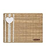 Riviera Maison - Platzset, Tischset - with Love Rustic Rattan - Rattan - braun - 40 x 30 x 1 cm - 1 Stück