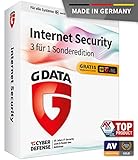 G DATA Internet Security 3 für 1 Sonderversion | 3 Geräte - 1 Jahr | Antivirus Programm mit Kindersicherung | PC, Mac, Android, iOS | DVD | inkl. Webcam-Cover | zukünftige Updates ink