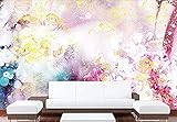 XHXI Fantasie-abstrakte romantische Rosen-Blume verwendet für Hauptschlafzimmer-Wohnzimmer-Tapete Wandbild fototapete 3d Tapete effekt Vlies wandbild Schlafzimmer-150cm×105