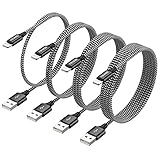 RAVIAD iPhone Ladekabel, Lightning Kabel [4Pack 0.3M+1M+2M+3M] Nylon iPhone Kabel für iPhone 11/11 Pro/XS/XS Max/XR/X/8/8 Plus/7/7 Plus/6s/6/6 Plus/5S/5/SE 2020 - Schw