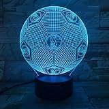 FC Schalke 04 Fußball 3D Lampe Raum Dekorativ Lampe Jungen Kinder Kit Deutsch Fußball FC LED N