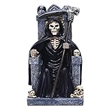 AMYZ Death Horror Ornament,Halloween Resin sitzende Reaper Figuren,Desktop Ornament Gothic Skulptur Dekor,gruselige Requisite Death Horror Ornament für Halloween,Partys und E
