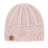 Niuyy Damen Strickmütze Winter Gefütterte Mütze Bommelmütze Herbstmütze Fleece Warme Herbst Wintermütze Slouch Strick Beanie Mütze Modemü