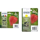 Epson C13T29964022 Multi-Pack (Schwarz, Gelb, Magenta, Cyan) Original Tintenpatronen Pack of 1 & Original 29 Tinte Erdbeere, XP-235 XP-332 XP-335 XP-432 XP-435 XP-245 XP-342 XP-345 XP-442, (gelb)