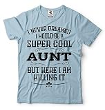 Silk Road Tees Männer Tante T-Shirt Geburtstags-Geschenk-Ideen Tante T-Shirt Large Hellb