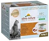 almo nature HFC Natural Light Meal Katzenfutter für ausgewachsene Katzen - Huhn und Thunfisch 50 g x 4 stück, 200 g