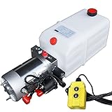 Hydraulikaggregat, Hydraulikpumpe 12 V 180 bar 2000 Watt mit 7 Liter Tank