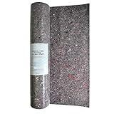 HELO Antirutsch Malervlies 1 x 25 m Rolle (Breite: 1m) wiederverwendbar, Profi Maler Schutzvlies Abdeckvlies aus saugstarken Baumwollfasern 180 g/m² mit undurchlässiger und rutschfester U