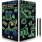 YOUNGRAYS LCD Schreibtafel, 11.5 Zoll Doppelseitige Schreibtafel für Kinder und Erwachsene, Elektronisches Schreibtafel Mit Hellerem Bildschirm, Kinder Geschenke & Spielzeug ab 3 J