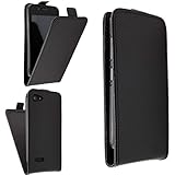 caseroxx Flip Cover für Archos 40 Neon, Tasche (Flip Cover in schwarz)