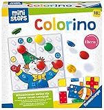 Ravensburger ministeps 4165 Colorino, Mitwachsendes Lernspiel - So wird Farben lernen zum Kinderspiel - Der Spieleklassiker für Kinder ab 18 M