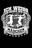 Wie ein Mädchen?: Notizbuch / Notizheft für Handball Handballspielerin Handballerin Handball-Fan Frau A5 (6x9in) liniert mit L
