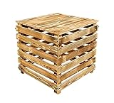 Holz KOMPOSTER mit Deckel 510 L Kompostbehälter mit aufklappbaren Wänden aus GEFLAMMT Holz Garten Holzkomposter Bio kompost Holzkomposter Kompostsilo Gartenkomp