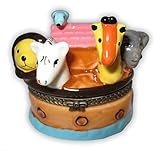 NOAH 'S Arche Noah Tiere Elefant Schmuckkästchen biokompatib