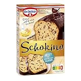 Dr. Oetker Schokino Kuchen, 8er Pack (8 x 495 g), Backmischung für Rührkuchen mit Schokoladenflocken und vollflächiger Glasur, veg