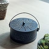 Räucherspiralen Halter Iron Hollow Mosquito Coils Box Ausgehöhlt Retro Klassischer Mückenspulenhalter Räucherstäbchenhalter Mückenspirale Behälter Rmit Griff Elegant Innovativer Mosquito Coils H