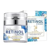 Allbestaye Gesichtscreme Retinol 2,5% Feuchtigkeitsspendende Gesichtscreme Anti-Aging-Kollagen mit Hyaluronsäure für Akne-Aging Aufhellende Hautpfleg