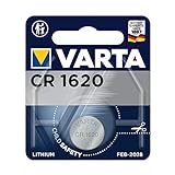 VARTA Batterien Electronics CR1620 Lithium Knopfzelle 1er Pack Knopfzellen in Original 1er Blisterverpackung