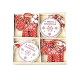 Grebest 12 Teile/Satz Weihnachts Baum Ornamente Desktop Dekor Festliche Kamin Hängende Schmuckstücke kompatibel mit Hochzeit B