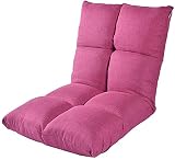Fhw Folding Faule Couch/Bett Stuhl- abnehmbares Lounge Chair Schlafzimmer Schlaf Tatami Stuhl (Size : Pink)