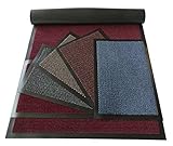 Mertex Zeitlose Schmutzfangmatte Türmatte Sauberlauf Schmutzmatte Fußabstreifer für Flur Eingangsbereich Haustür innen und außen (grau-schwarz meliert 60 x 90 cm)