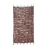 Weidenprofi Sichtschutz, Weidenzaun Modell Natur, Flechtzaun aus Weide, Größe (BxH): 90 x 180