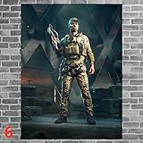 qingqingzijin Classic Battlefield 2042 Game War Anime Poster Leinwand Malerei Junge Schlafzimmer Internet Cafe Kunst Dekoration PictureA1887 50×70CM Ohne R