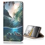 KX-Mobile Hülle für Samsung Galaxy Xcover 4 / 4s Handyhülle Smart Magnet mit Motiv 1272 Schildkrö