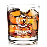 Geburtstagsgeschenk für Männer zum 50., 1971 Whiskey Gläser, Whisky Lovers Geschenk Whisky Gläser für Vater, Mutter, Ehemann, lustige Vintage Whiskyglaser Geschenke zum 50. Jahrestag - 300