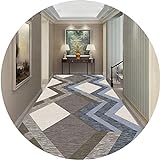 Korridor Teppichläufer Langer Flur Teppich Modernes geometrisches Design 6mm Dicker Rutschfester Eingangsmatte anpassbare Größe: 1.2x1 / 0.8x7m Hall Rugs (Color : A, Size : 1.2x6m)