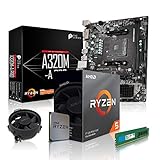 dcl24.de PC Aufrüstkit [11758] AMD 5-3600 6x3.6 GHz - 16GB DDR4, A320 Mainboard Bundle Kit, ohne onBoard Grafik, eigenständige Grafikkarte notwendig