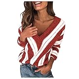 Sweater Damen Damen Long Shirts näherin Crop top Damen Pullover Oberteile Damen Langarm Shirt Damen Kleidung Damen Pullover floryday D