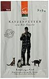 defu Bio Kaustangen Rind für Katzen 18 g (als 3 x 6 g Sticks), 10er Pack (10 x 18 g)