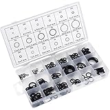 Dokpav 225 Stück 18 Größe O-Ring Dichtungsring Set, 3mm-22mm Dichtringe Gummi, Schwarz Dichtungsringe Set O Ringe Sortiment, Gummi Dichtungen Ringe, Hydraulic Plumbing Dichtungen Dichtung