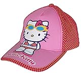 Cap für Kinder mit Motiv- und Größenauswahl - Kinder Cappie - Kinder Baseball Cap - Mädchen Jungen Hut - Baseball Kappe - verstellbare Baseballmütze (52, Hello Kitty)